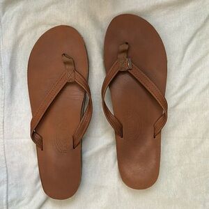 Rainbow Leather Sandals - worn twice!